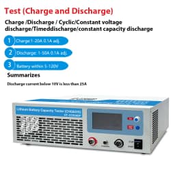 Whole Group 5-120V Battery Capacity Tester Charge/Discharge 1-50A Aging Test for Lead-acid/Ni-MH/LiFePO4/Li-NMC Battery