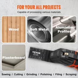 SucceBuy 50 PCS Oscillating Saw Blades Universal Release Dewalt Multitool Blades for Wood Cutting Plastic Renovator Power Tool
