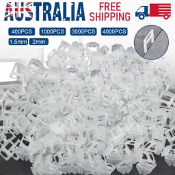 4000x Tile Leveling System Clips Levelling Spacer Tiling Tool Floor Wall 1.5mm