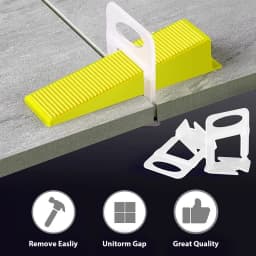 4000x Tile Leveling System Clips Levelling Spacer Tiling Tool Floor Wall 1.5mm