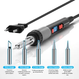 ILIBILIB 90W Soldering Iron Kit LCD Digital Electric Welding Gun Tool Adjustable Tempe