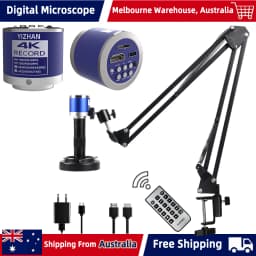YIZHAN 4K HD Electronic Microscope HDMI USB 1080P Industrial Digital Microscope 150X Zoom For PCB Soldering/Jewelry Repair