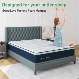 Queen Double King Single Bed Mattress Memory Foam No Spring
