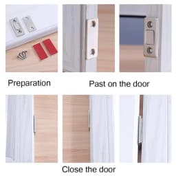 Magnetic Cabinet Catches Ultra Thin Door Strong Magnets Stopper Invisible Adhesive Drawer Magnet Lock for Kitchen Closet Closer