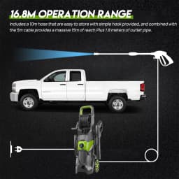 PORIYA 4000PSI High Pressure Washer Cleaner 2500W Electric Water Gurney Pump Hose