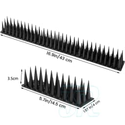 Lambu 12x Anti Bird Spikes Human Cat Mouse Pest Control Spiked Fence Deterrent