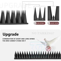 Lambu 12x Anti Bird Spikes Human Cat Mouse Pest Control Spiked Fence Deterrent