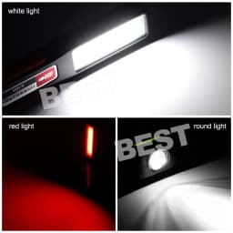 1/2 Pcs Rechargeable LED Magnetic Work Light Cordless COB Inspection Lamp Torch