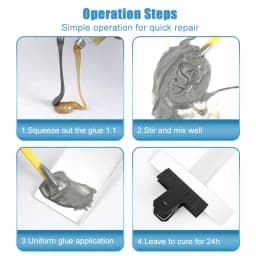 Cold Welding Glue Metal Repair Glue Heat-resistant AB Sealant High-strength Magic Plastic Repair Casting Adhesive Epoxy Resin