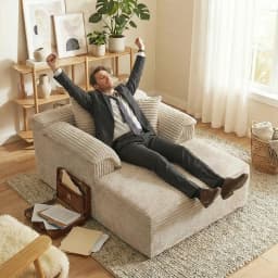 High Resilience Reclining Sofa Chair, Indoor Frameless Sofa Bed, Deep Seating Sleeper, Reading & Movie Lounge Chair, Cloud Soft
