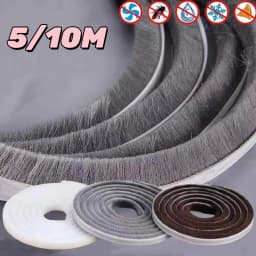 5/10M New Home Windproof Tape Sealing Strip Pile Weatherstrip Home Door Window Sound Insulation Dust Strip Weather Stripping
