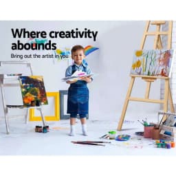 Adjustable Pine Wood Artist Easel 175cm Floor Standing Painting Display Stand