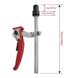Allsome 2pc MFT Table Workbench Quick Ratchet Bench Dog Clamp 3/4 Inch(19mm) 20mm Dog Hole Clamp Hold Down Clamp for Woodworking