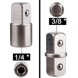 3/8" Extension Wrench Automotive DIY Tool Wrench Ratchet 1/4"Adapter Universal