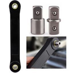 3/8" Extension Wrench Automotive DIY Tool Wrench Ratchet 1/4"Adapter Universal