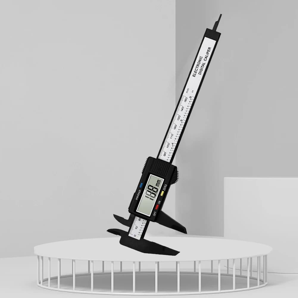 Multipurpose Vernier Caliper Digital High-strength Plastics 4 Measuring Functions 0.1mm Accuracy for Auto Machinery