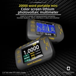 NEW Intelligent Digital Multimeter 20000 Counts Voltage Real-Time Waveform Recording Temperature Test Lithium Battery Voltmeter