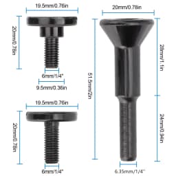 2Pcs Mounting Mandrel Fit Circular Saw Blade Die Grinder Connecting Rod Adapter With 6mm Screw Nut For Drill Rotary Tools