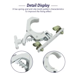 2-6pair Aluminum Fold Clamp Hooks Stage Light Hanging Hook Loading 150Kg Truss Tube Moving Head Beam Lights Connector Clip