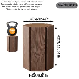 Solid wood stackable stool, simple dining chair for home use, combination hexagonal stool, living room sofa side table