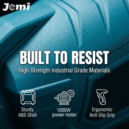 Jemi Tool Cordless Spray Paint Gun, 1000ml Large Capacity HVLP Spray Paint Gun, with 3 Adjustable Spraying Modes and Flow Rate, Equipped with 3 Adjustable Spray Nozzles for Varying Spray Widths, Suitable for Ceiling, Fence, Wall and Furniture Painting.