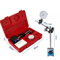 0-10mm Dial Indicator Gauge With Magnetic Base 60KG Pull 22 Indicator Point Set