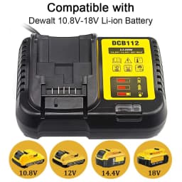 VANON NEW DCB112 2A 12V-18V Lithium Battery Replace for Dewalt DCB206 DCB205 DCB204 DCB203 DCB120,DCB107 DCB115 Tool Battery pin