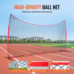 SucceBuy Barricade Backstop Net Ball Sport Barrier Netting Practice Equipment with Carry Bag Protect Screen for Training