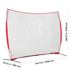 SucceBuy Barricade Backstop Net Ball Sport Barrier Netting Practice Equipment with Carry Bag Protect Screen for Training