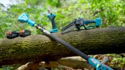 Seesii 3-in-1 Brushless Telescoping Pole High Branch Scissors Electric Chainsaw Garden Pruning Tools For Makita 18V Battery Pin