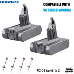 1/2/4Pcs 6.4Ah V6 Battery Replace for Dayson 21.6V battery Pin Compatible with Animal/Fluffy SV03 SV09 DC59 DC61 Vacuum Cleaner
