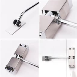 Automatic Mounted Door Gate Closer Adjustable Alloy Surface Spring Loaded NEW 1 set
