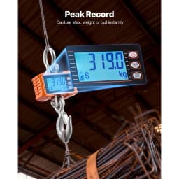 SucceBuy 1000kg/2000kg Digital Hanging Scale Portable with Remote Control Factory Crane Scale LCD Backlight Industrial Scales