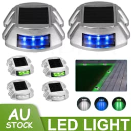 Solar Road Stud Light 1000m View Distance 6LED Cast Aluminum Marker for Driveway/Courtyard