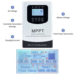 HXCONTROLLER 60A 80A MPPT Solar Charge Controller 230VDC For 12V 24V 48V 60V 72V 96V Lifepo4 Lithium GEL Lead Acid Ship From AU