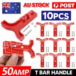 10PCS Red T Bar handle for Anderson style plug connectors tool 50AMP 12-24V AU
