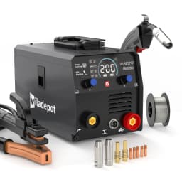 Viladepot 200A MIG Welder IGBT Inverter MIG200 3-in-1 Flux-cored Wire Without Gas/Lift TIG/MMA Welding Machine 220V