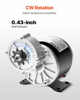 VEVOR 350/1800/2000/3000W Electric Powerful DC Motor Go Kart Electric Brushed Motor Electric Dirt Bike Motor Engine for E-Bike