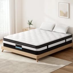 King Size 30cm Giselle Style Mattress Plush Support Breathable Comfort Sleep Bed Mattress Cover Durable Home Bedroom Use