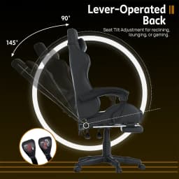 Gaming Chair Office Computer Seating Racing PU Executive Racer Recliner Chair