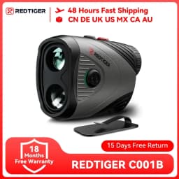 REDTIGER C001B Golf Rangefinder with Slope 1000M 1200 Yards Laser Range Finder Golf 7X Magnification Rechargeable Range Finder