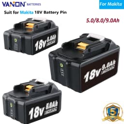 VANON 18V 9Ah 8Ah 5Ah Replace for Makita Lithium Battery Powerful Power Battery 100% New Power Tool Battery Pin