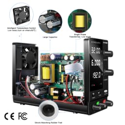 KUAIQU DC Lab Power Supply 30V 60V 120V Adjustable Voltage Regulator Preset Voltage Current Fast Charging Bench DC Power Supply