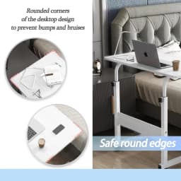 PORIYA Mobile Laptop Desk Computer Table Stand Adjustable Bed Bedside Portable Study AU