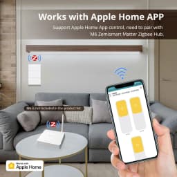 Zemismart Zigbee 1 2 3 4 Gangs Smart Wall Light Switch Work with Tuya Smart Life App with EESS Certification Neutral Required