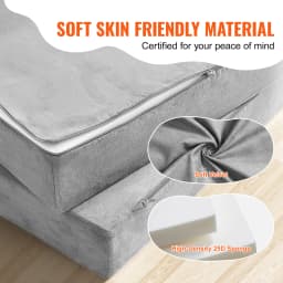SucceBuy Play Couch Kids Sofa Toddler Foam Sofa Couch with High-density 25D Sponge for Playing Creative Sleeping Kids Furniture
