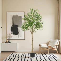 Artificial Plants Artificial Decorative Plants Olive Tree Room Decoration 6 FT Olive Tree With Fruit For Home Garden Decor
