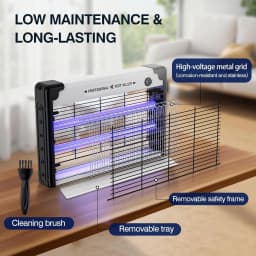 Bug Zapper Electric Fly Killer, Hangable Mosquito Trap LED Lamp, USB Port Powerful Fly Zapper Insect Killer Bug Trap