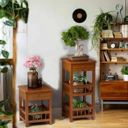 Side table bed bedside coffee table sofa table with drawer Oriental style