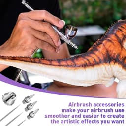 Airbrush Nozzle Cap Kit And Airbrush Needle Parts Airbrush Sprayer Accessories 0.2/0.3/0.5 Mm